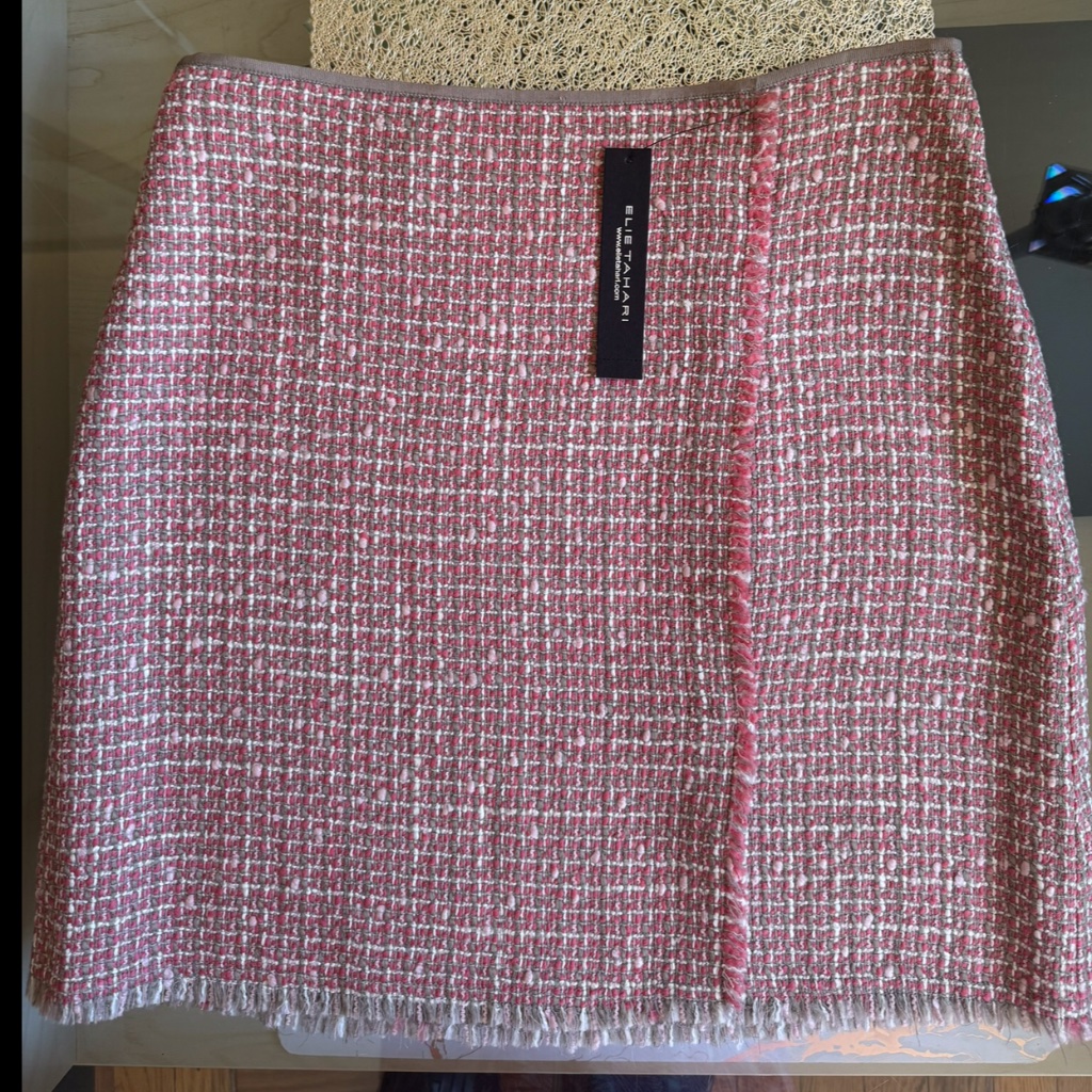 Elie Tahari Brenda Virgin Wool Blend Skirt Size 4 Nwt
